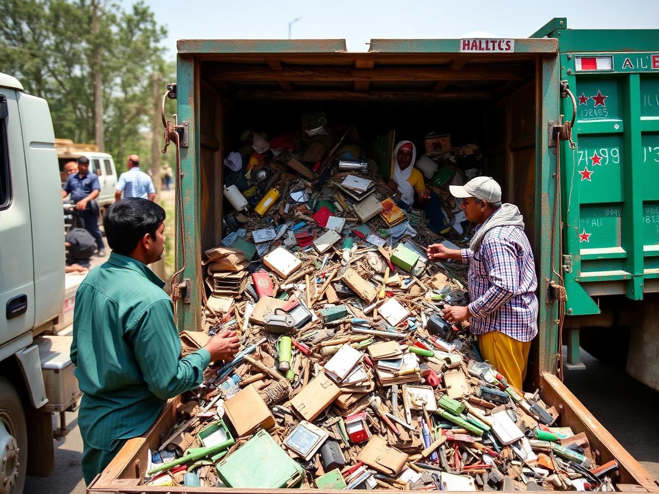 Patna Kabadiwala team collecting scrap for recycling